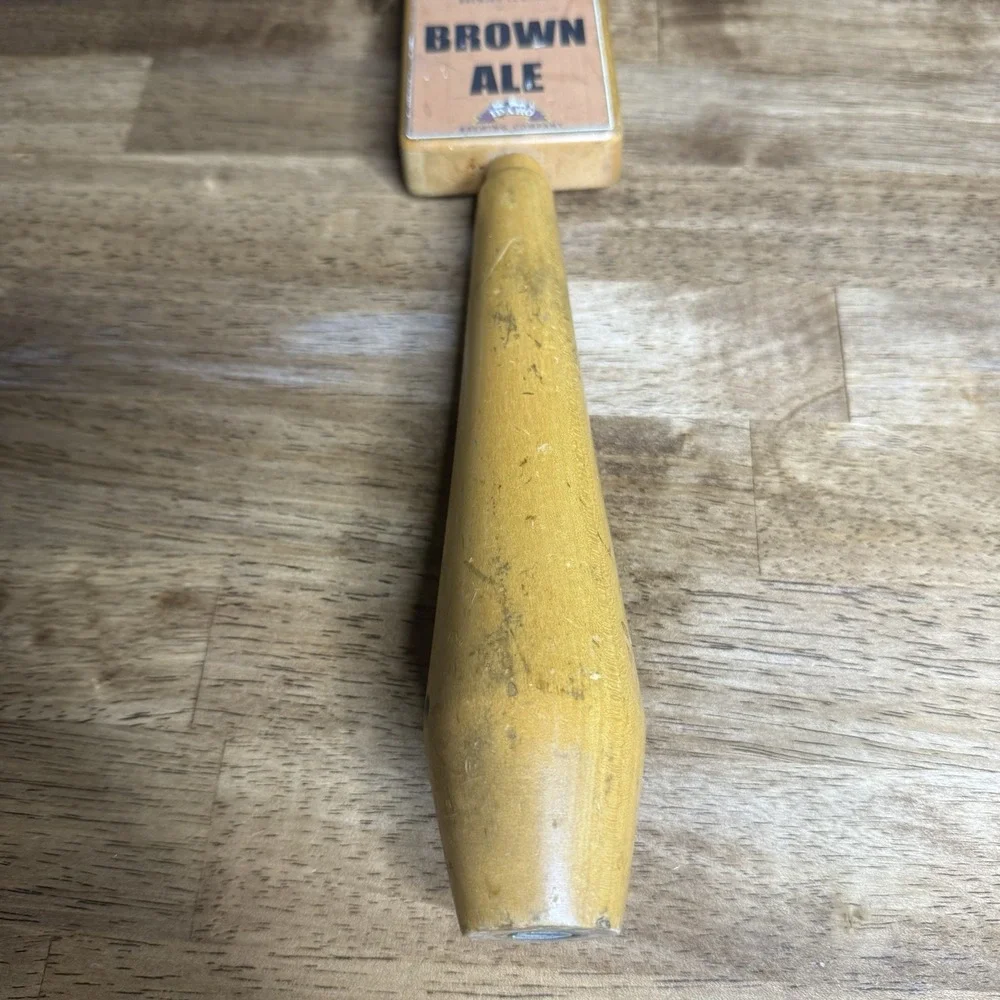 Idaho Brewing Company Brown Ale Beer Tap Handle Wood Vintage Bar Decor
